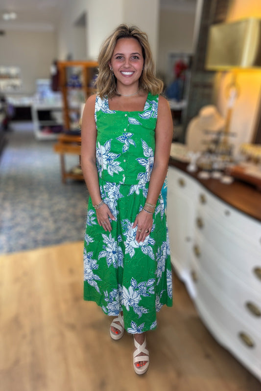 Green Floral 2 piece set